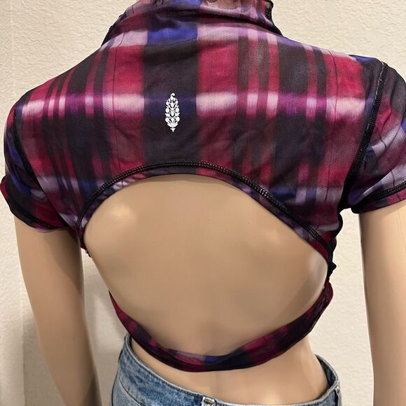 Free People movement colorful crop top - Picture 4 of 9